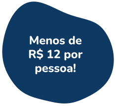 Menos de R$12 por pessoa